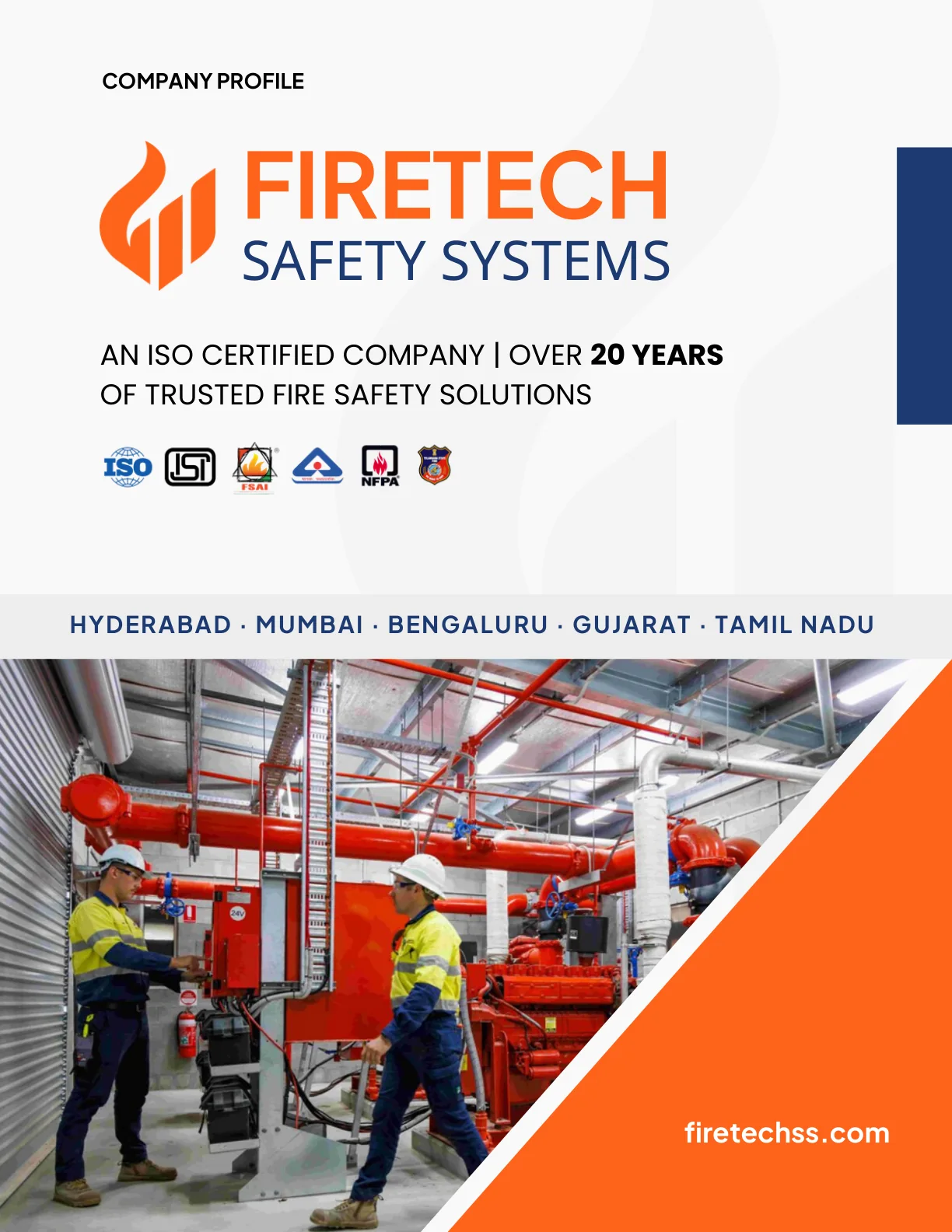 Firetech Safety Systems catalogue page 1 of 12