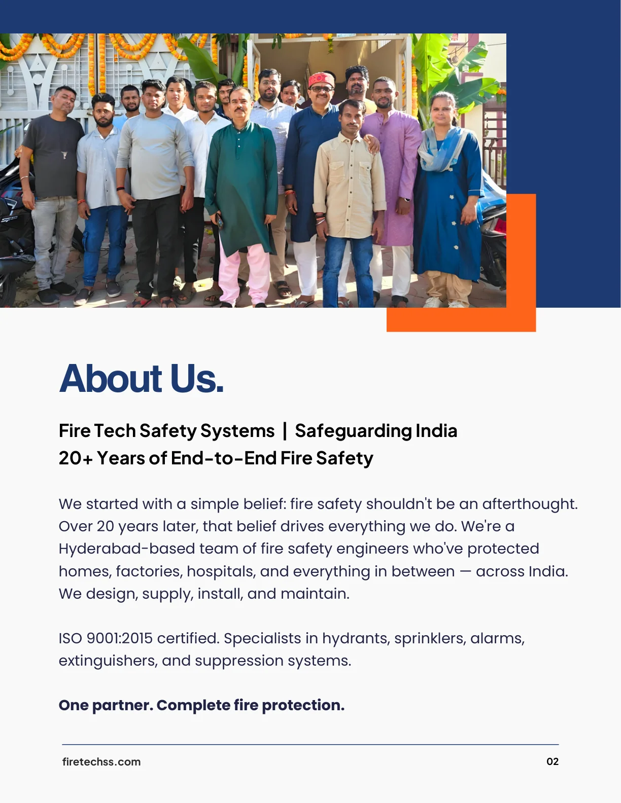 Firetech Safety Systems catalogue page 2 of 12