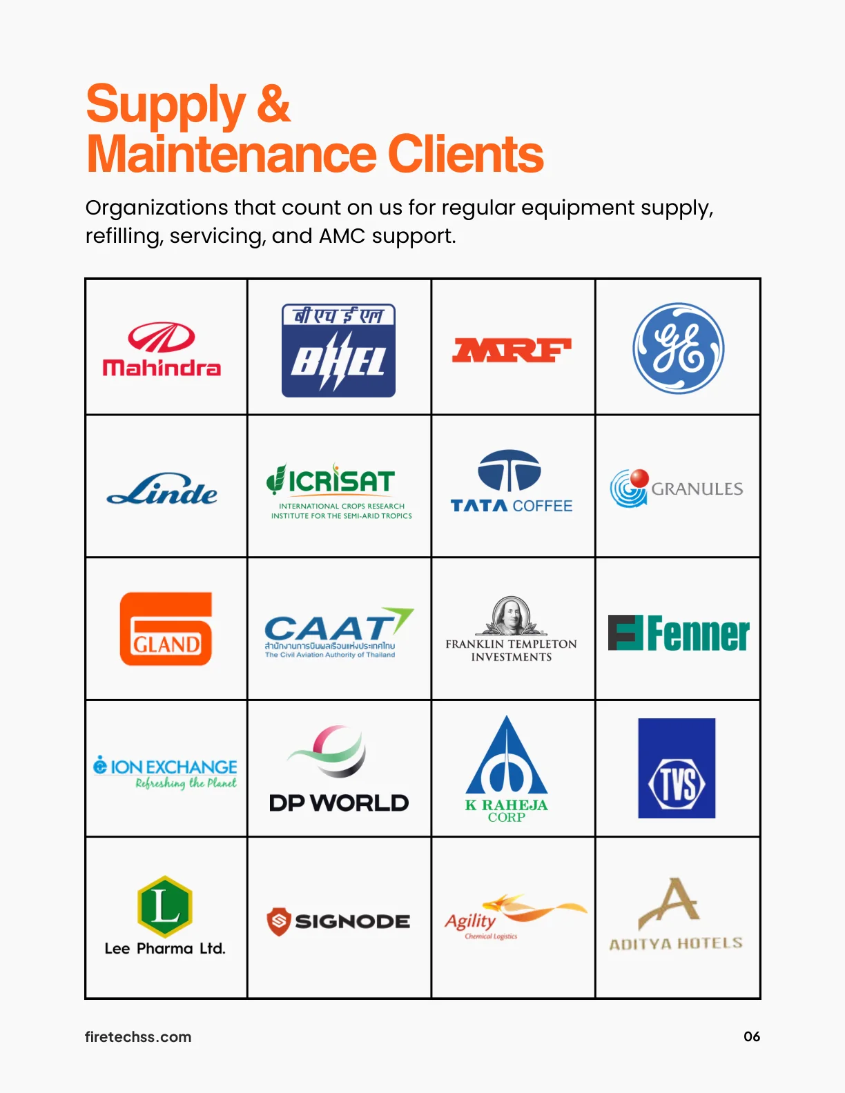 Firetech Safety Systems catalogue page 6 of 12