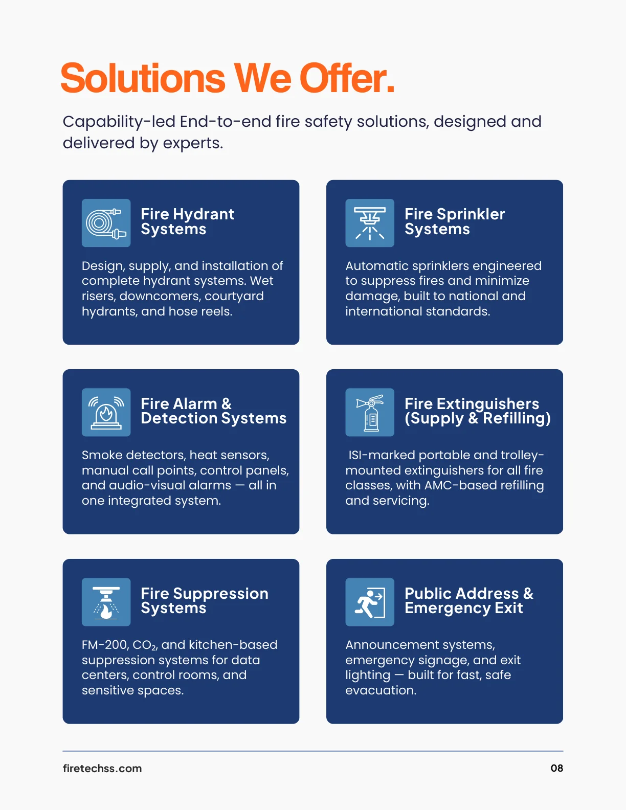 Firetech Safety Systems catalogue page 8 of 12