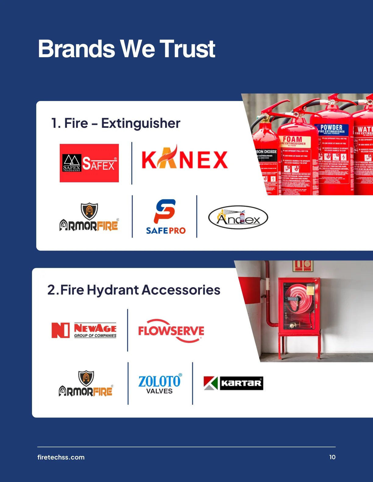 Firetech Safety Systems catalogue page 10 of 12