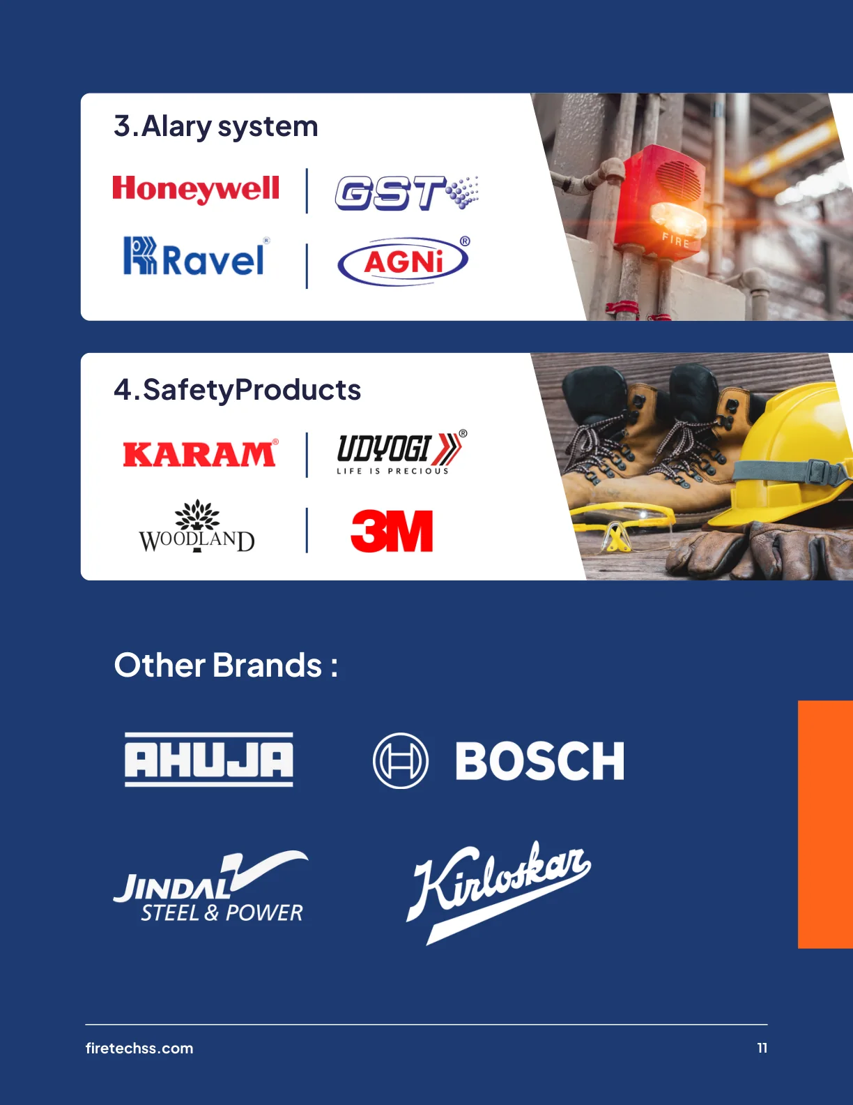 Firetech Safety Systems catalogue page 11 of 12
