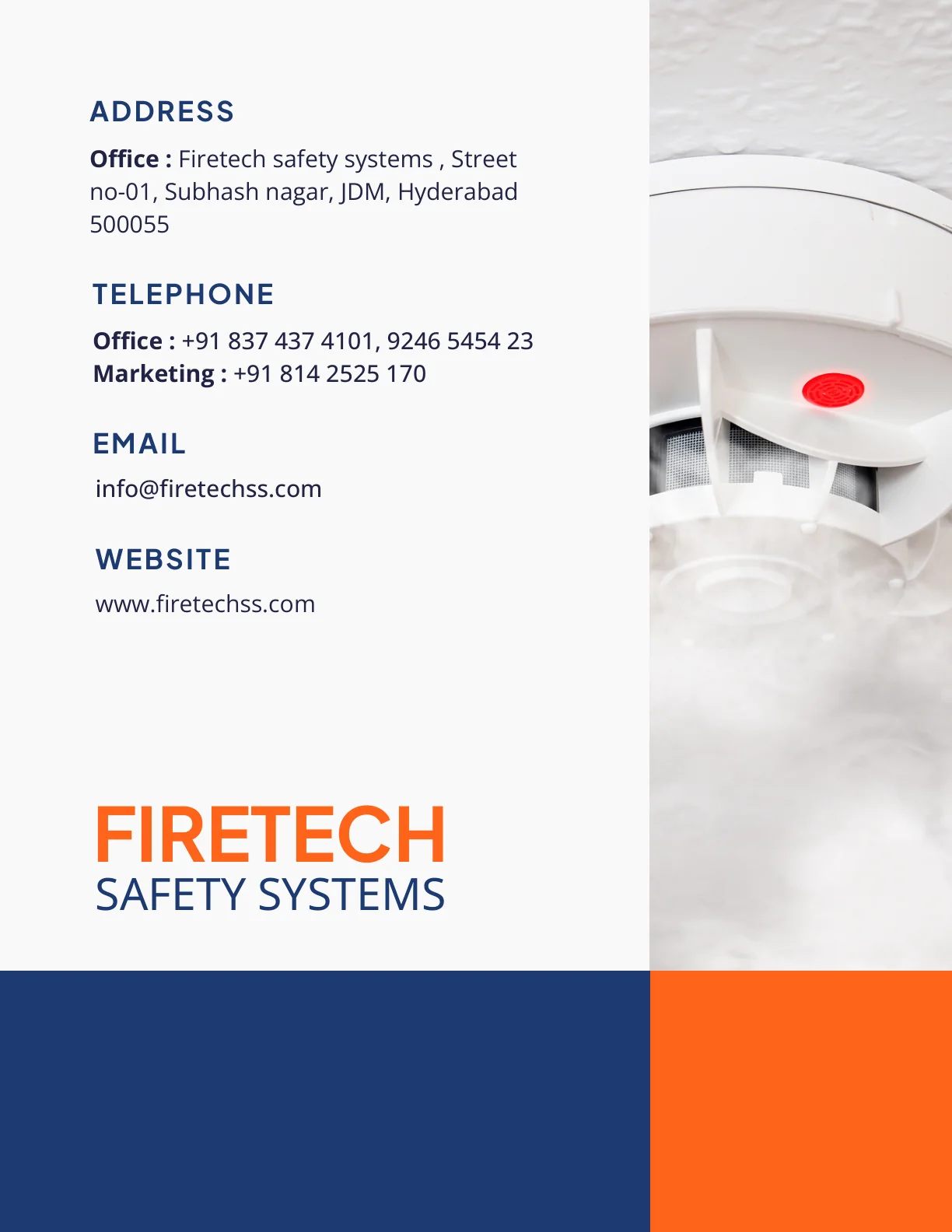 Firetech Safety Systems catalogue page 12 of 12