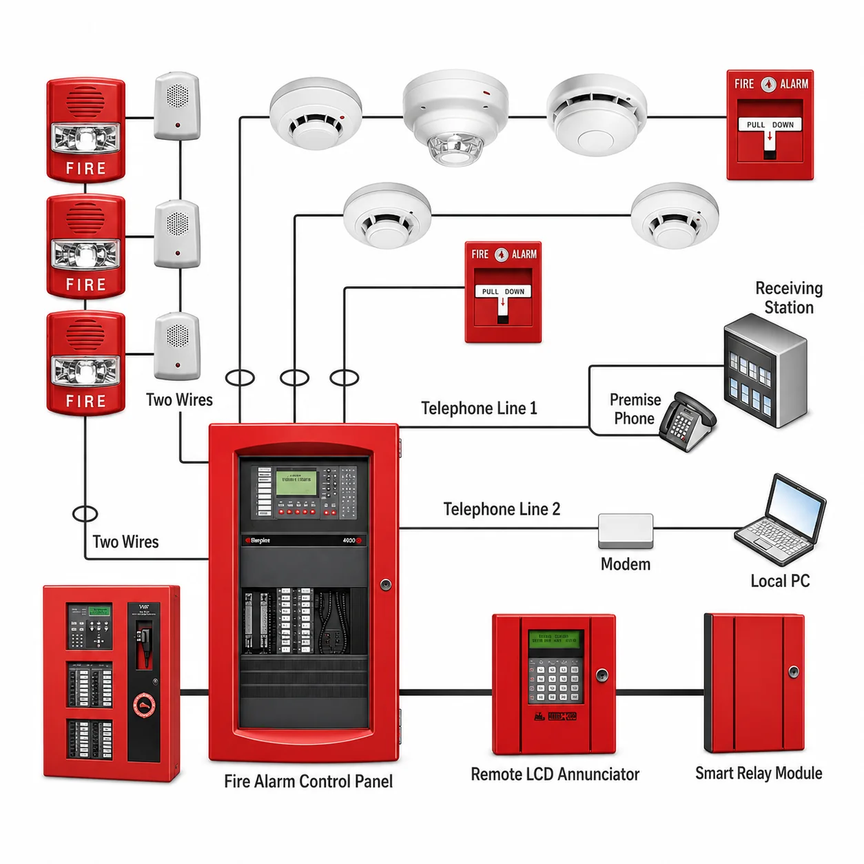 Fire alarm control panel — photo 2